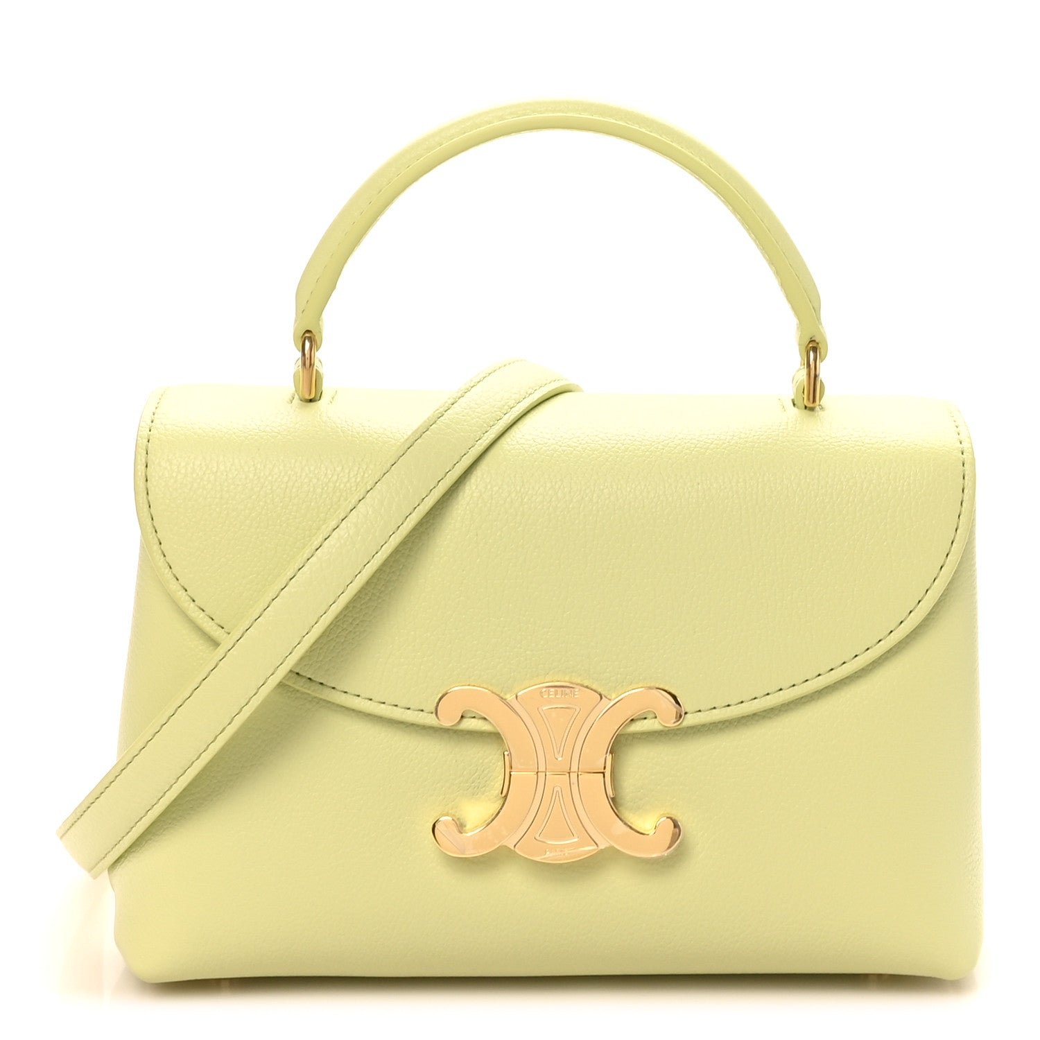 Celine Supple Grained Calfskin Teen Nino Soft Lime
