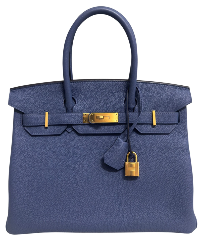 Bleu Brighton Togo Birkin 30 Gold Hardware, 2018