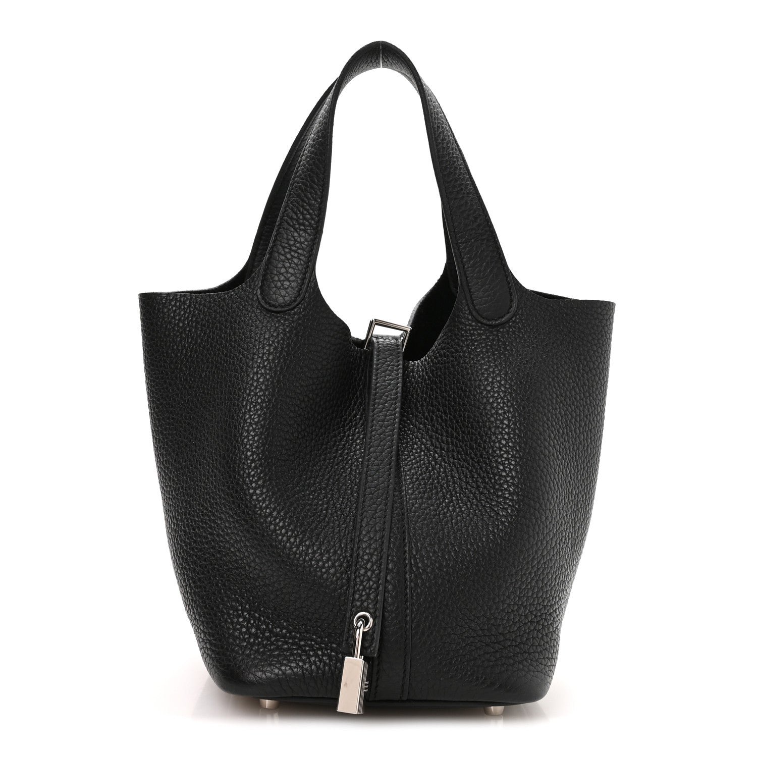 Hermes Taurillon Clemence Picotin Lock 18 PM Black