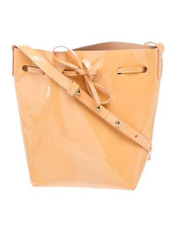 Patent Leather Bucket Bag