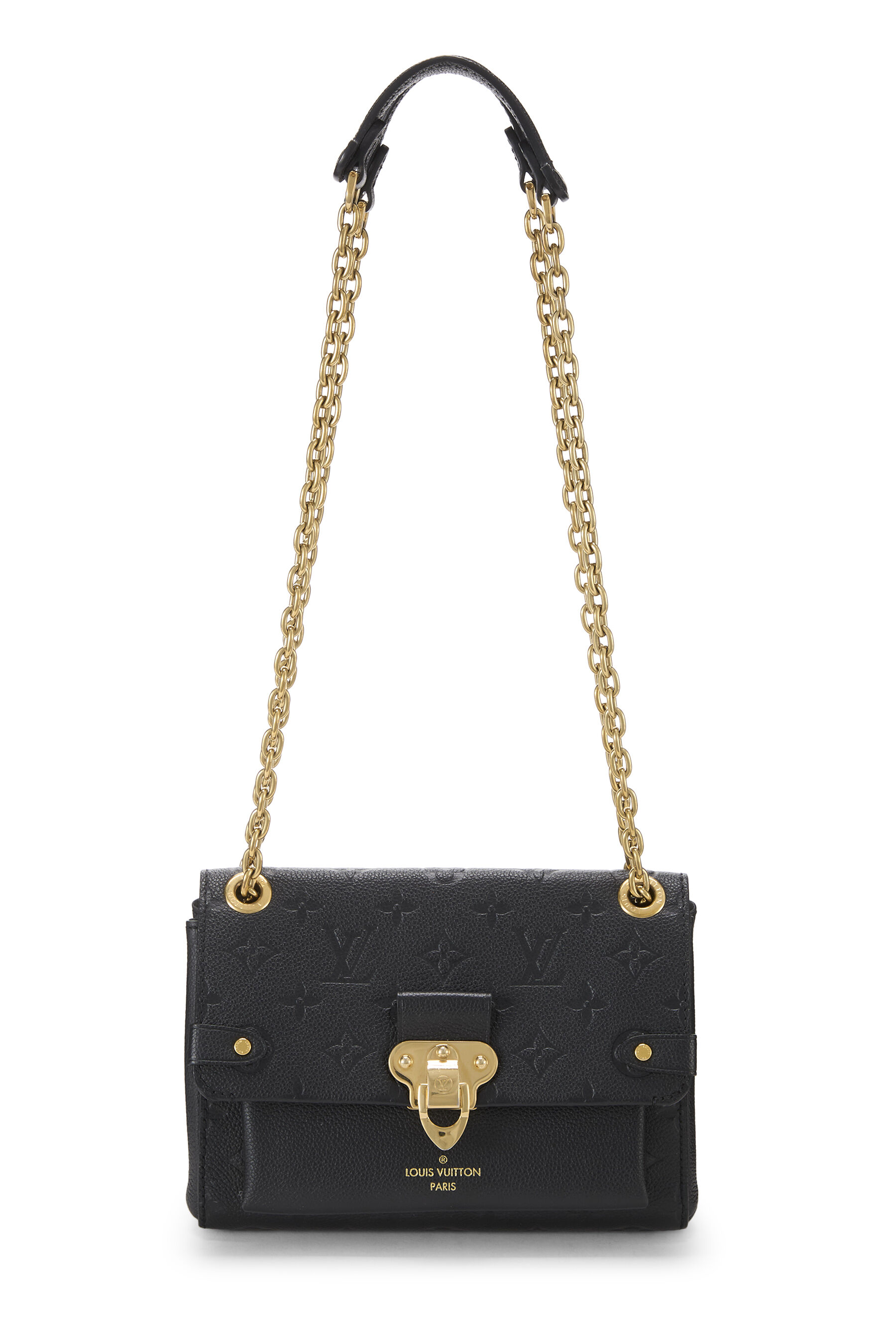 Louis Vuitton Black Monogram Empreinte Leather Vavin BB NM