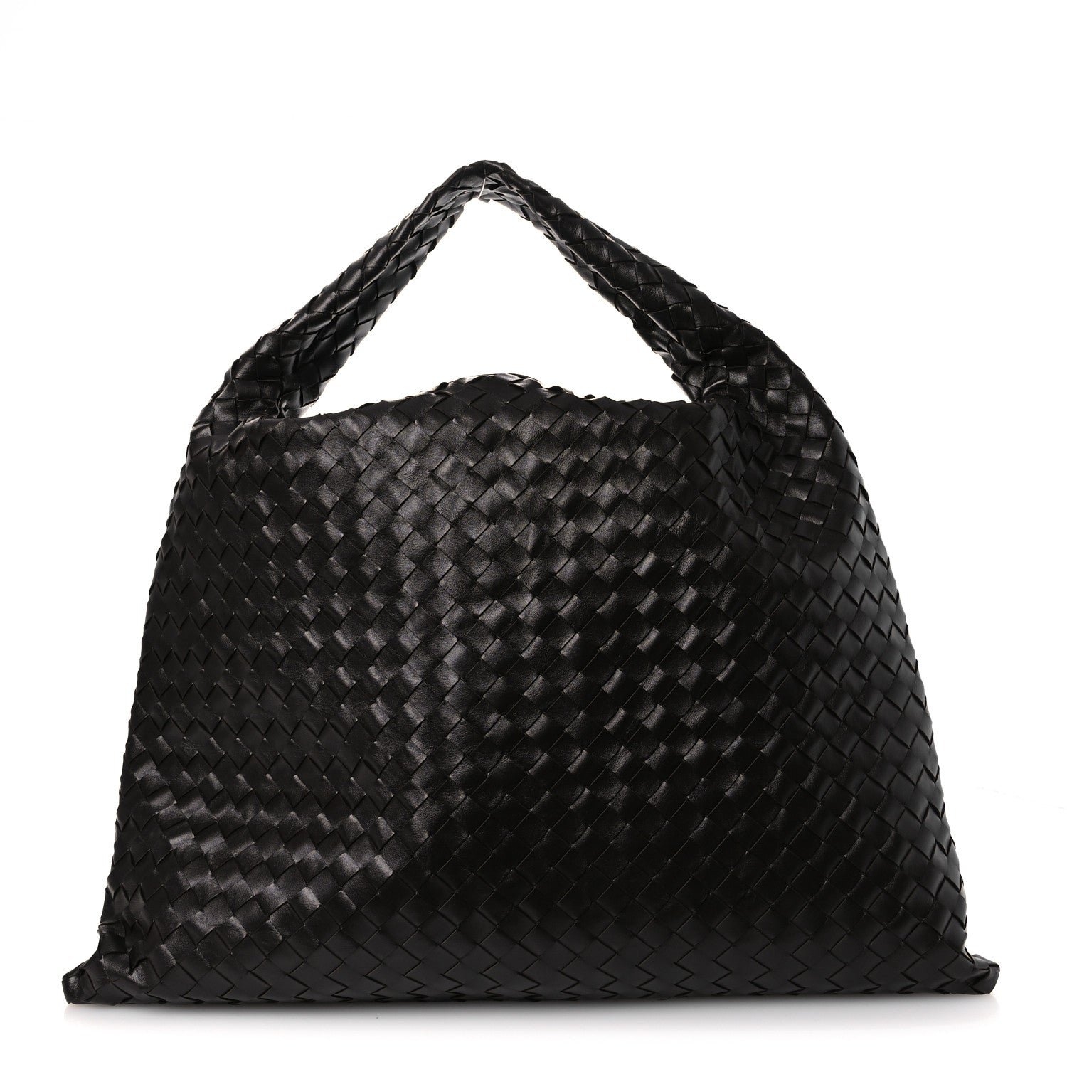 Bottega Veneta Calfskin Intrecciato Large Hop Ebano