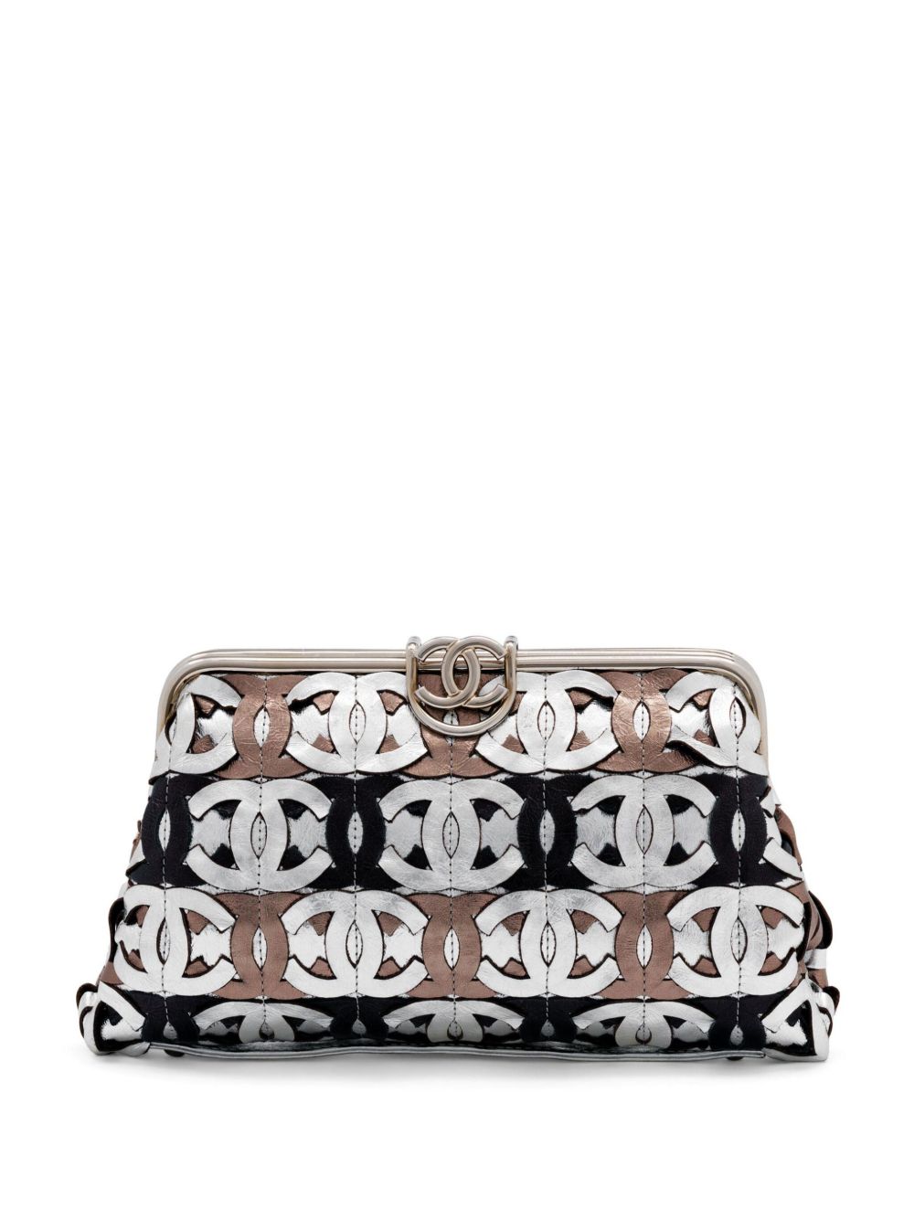 2008 Runway CC-logo metallic clutch bag