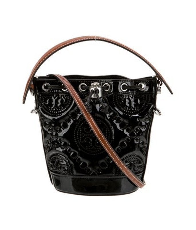 Tory Burch Burch Patent Leather Bucket Bag