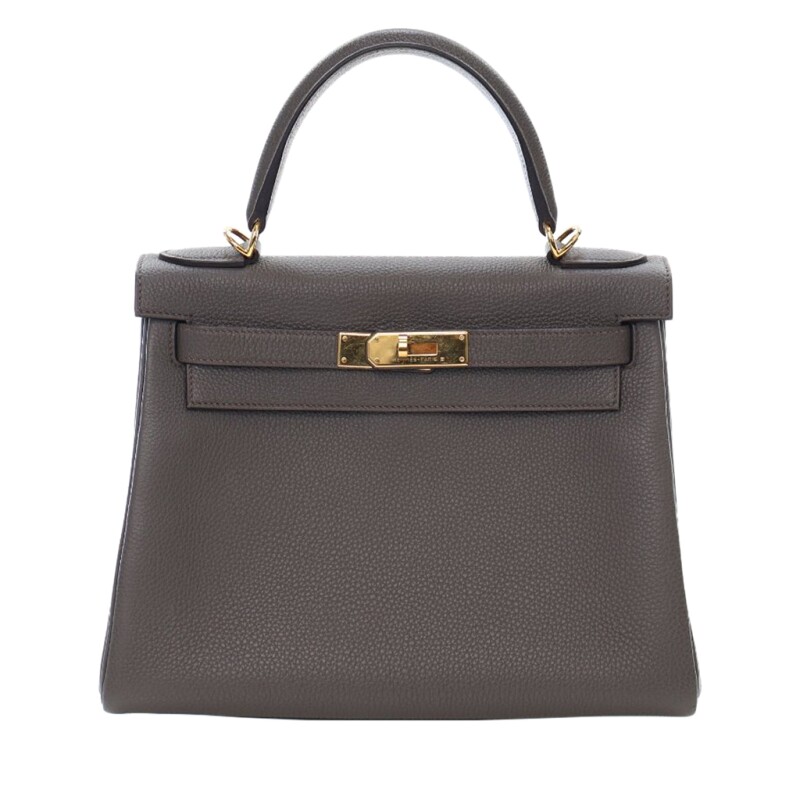 Hermes Etain Togo Retourne Kelly 28 Gold Hardware, 2021