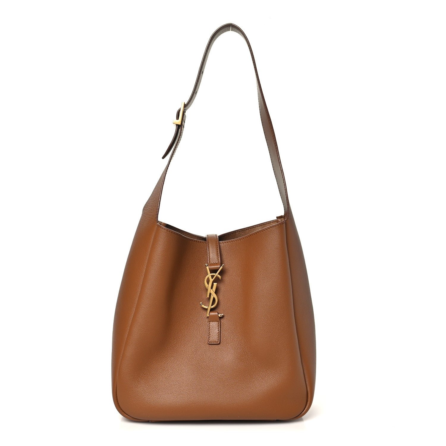 Saint Laurent Smooth Calfskin Small Le 5 A 7 Soft Hobo Fox