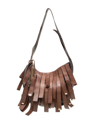 Sara Battaglia Leather Shoulder Bag
