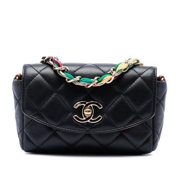 Mini Quilted Lambskin Cocovado Ribbon Chain Flap