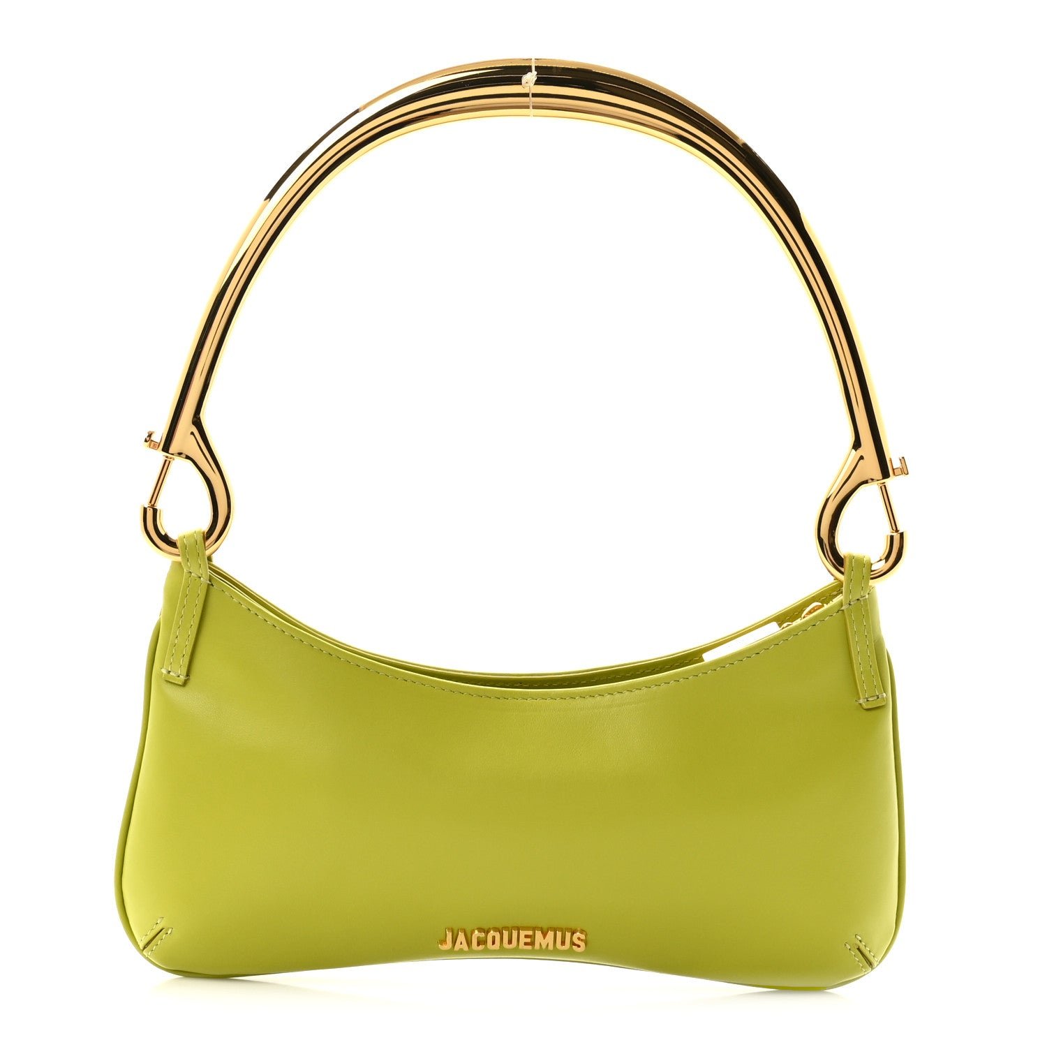 Jacquemus Smooth Calfskin Le Bisou Mousqueton Green