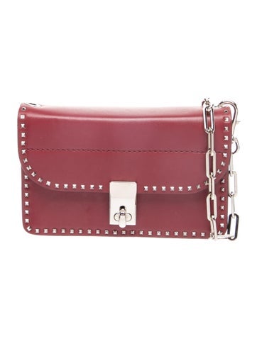 Rockstud Turn-Lock Chain Crossbody Bag