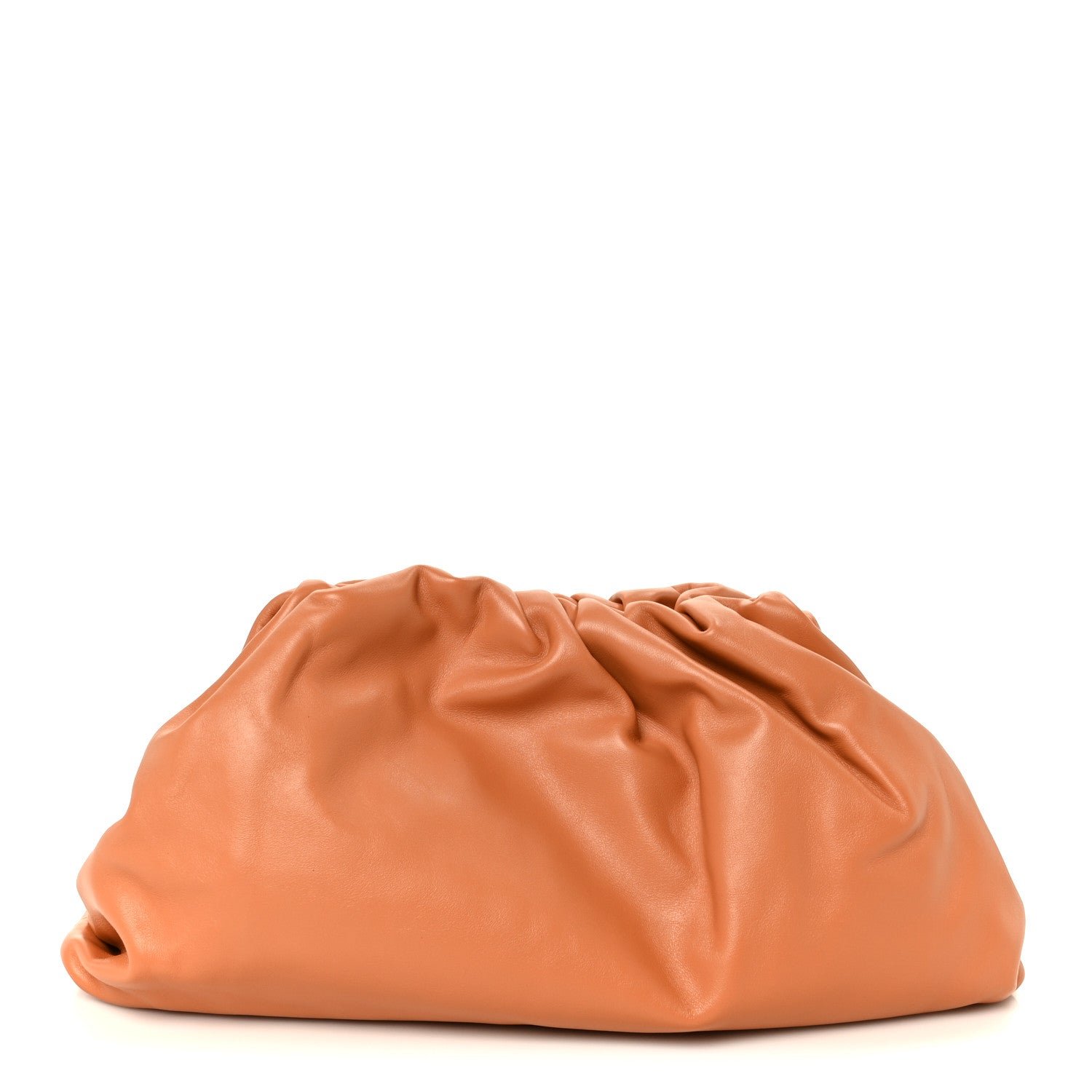 Bottega Veneta Smooth Butter Calf The Pouch Oversized Clutch Clay