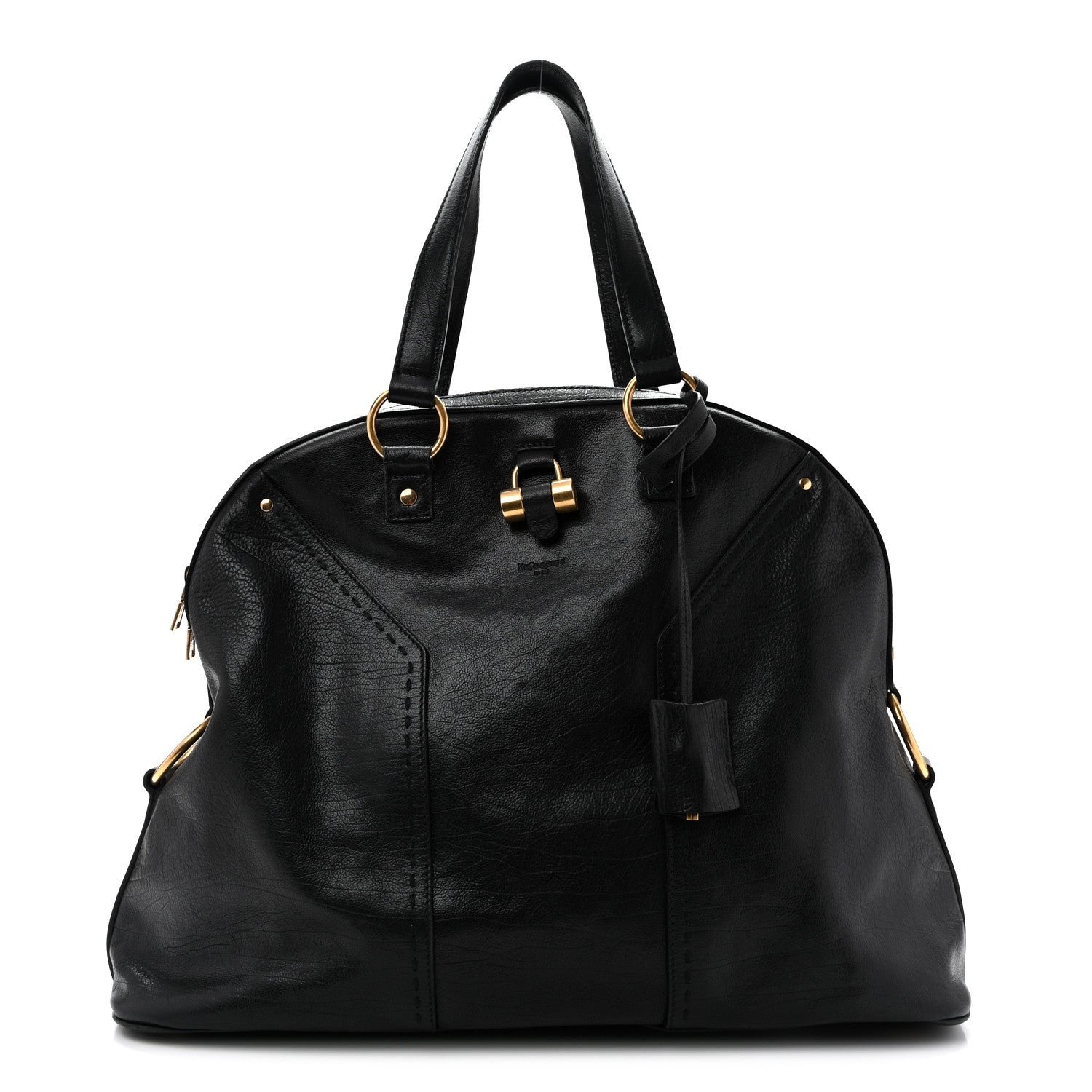 Saint Laurent Calfskin Oversized Muse Black