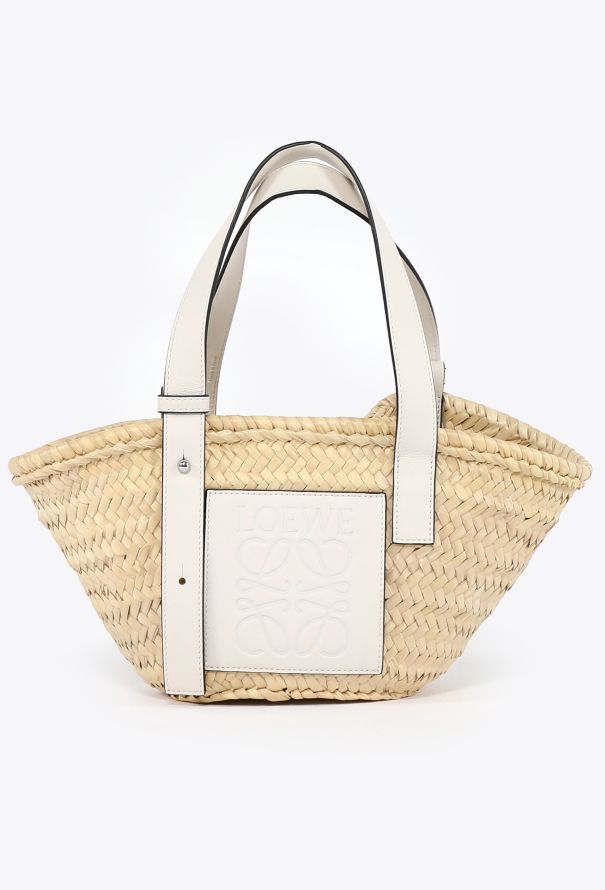 Loewe 2021 Raffia Small Basket Bag