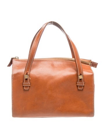 Leather Top Handle Bag