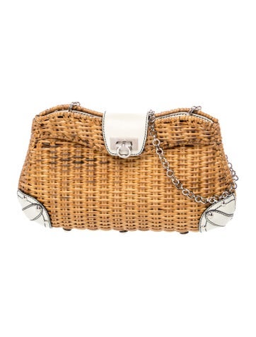 Ferragamo Wicker Clutch