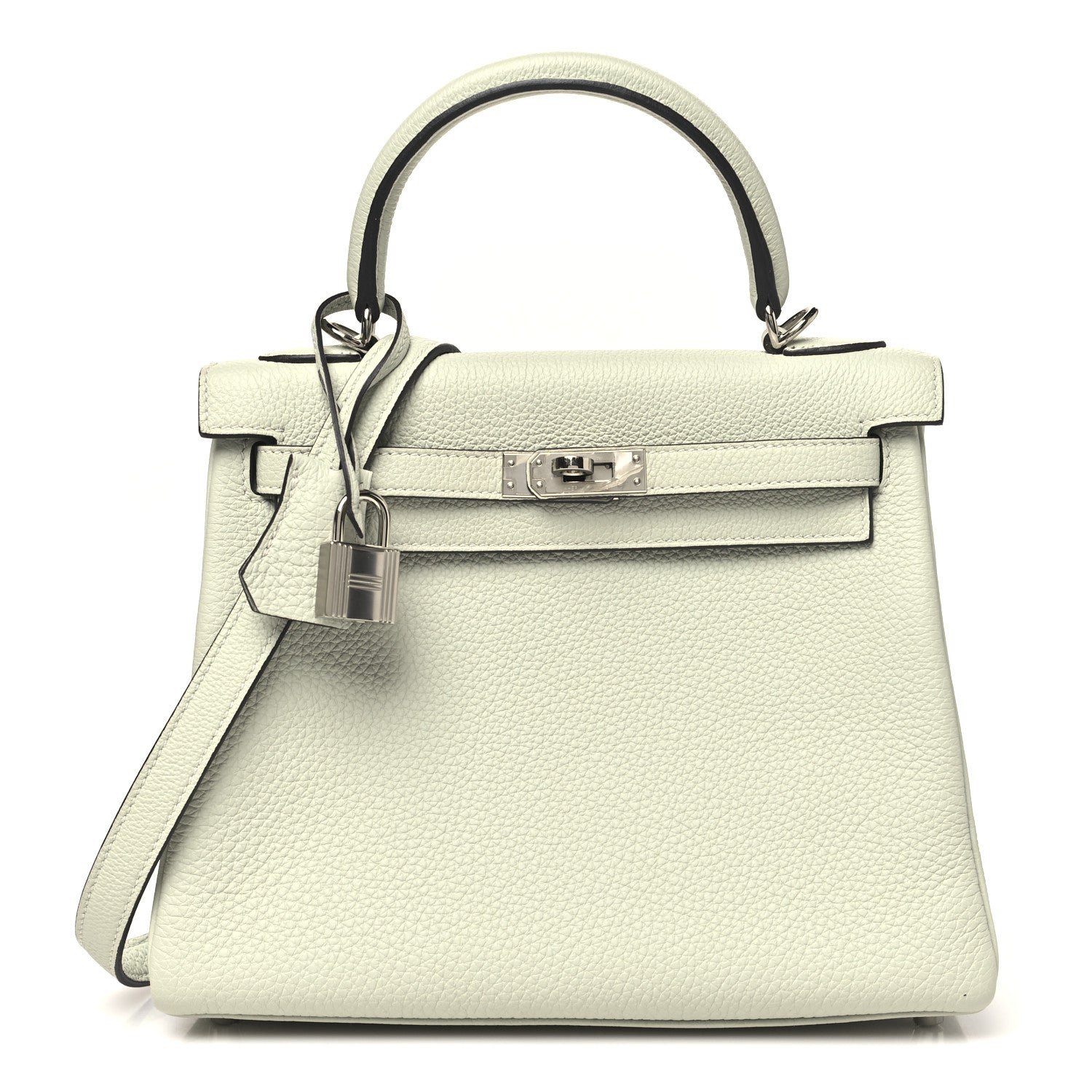 Hermes Hermes Togo Kelly Retourne 25 Gris Neve