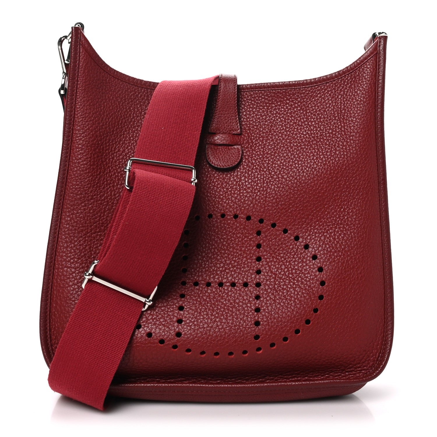 Hermes Taurillon Clemence Evelyne III PM Rubis