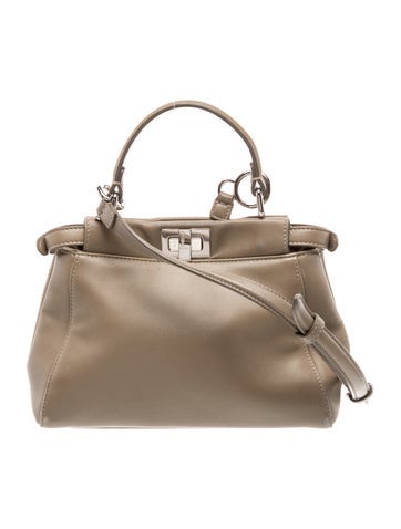 Fendi Leather Peekaboo Mini