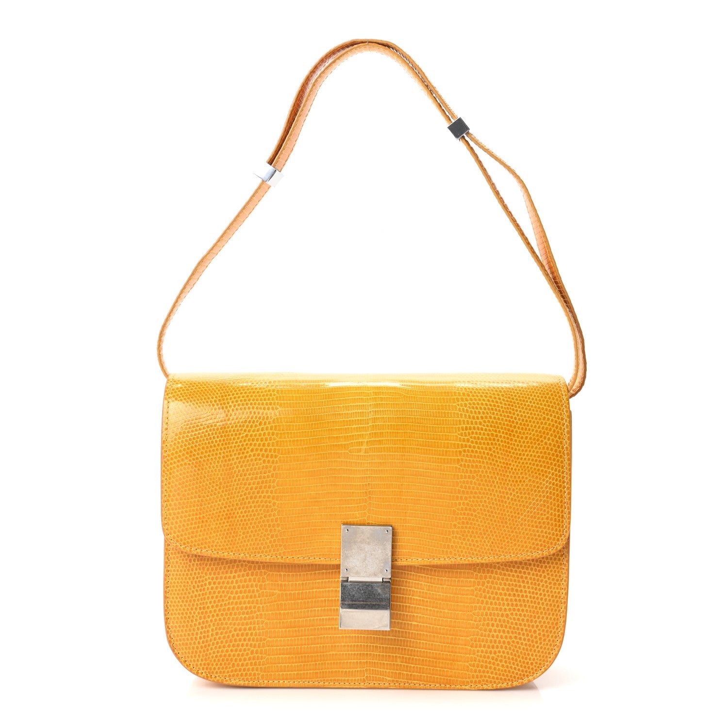 Celine Lizard Medium Classic Box Flap Bag Imperial