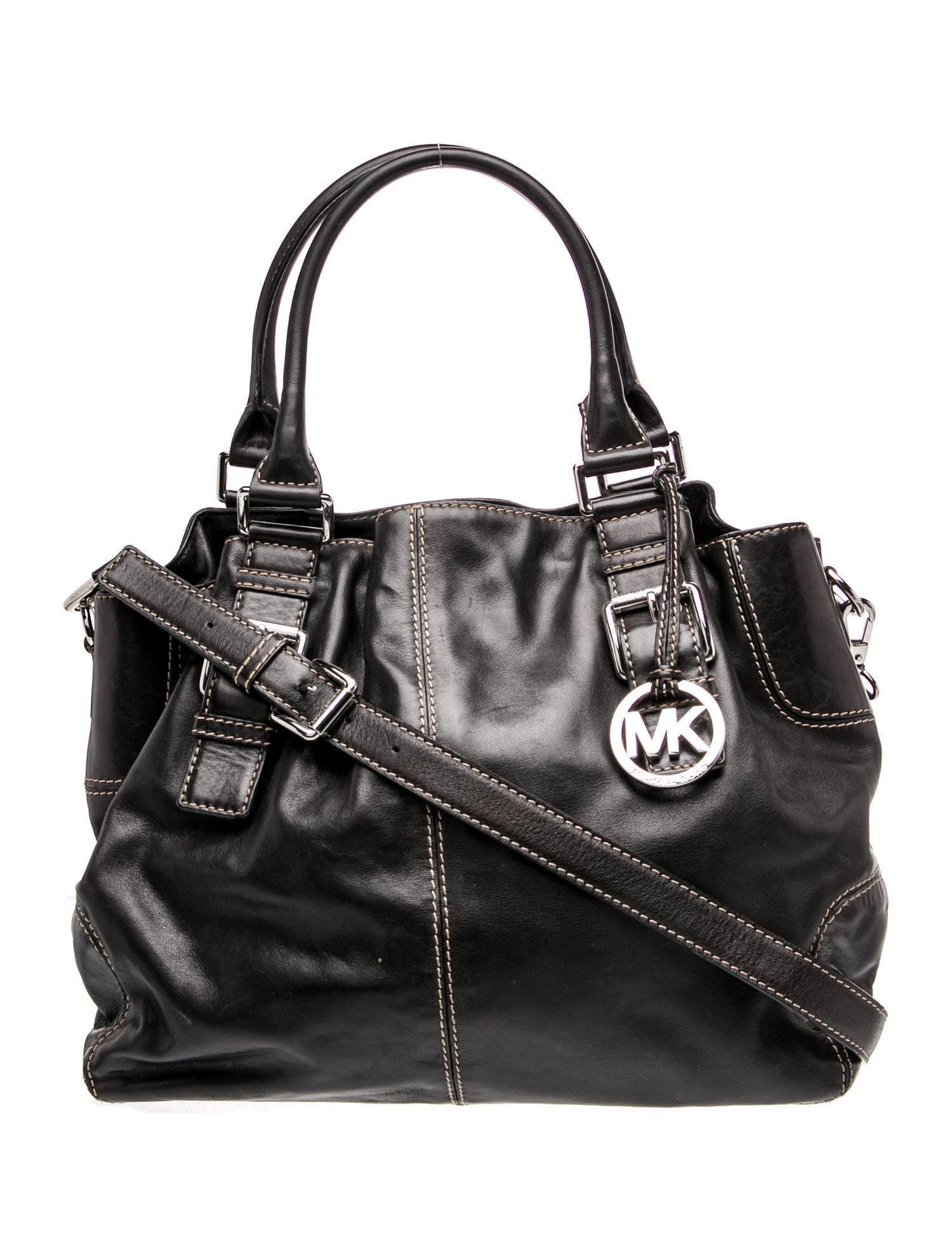 Leather Top Handle Bag