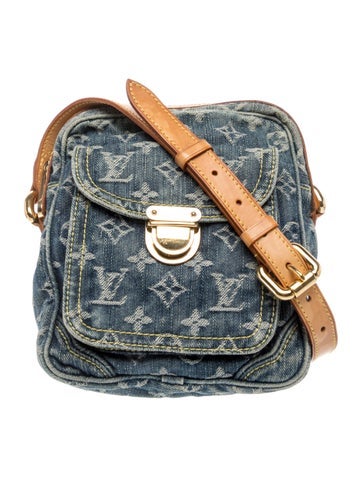 LV Monogram Denim Camera