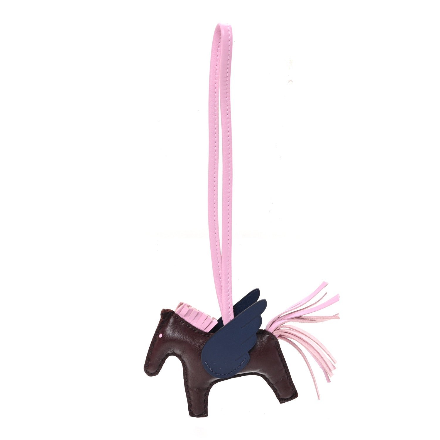 Hermes Milo Lambskin Grigri Rodeo Pegase Horse Bag Charm PM Rouge Sellier Mauve Sylvestre Bleu Saphir