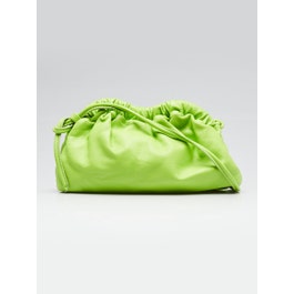 Mansur Gavriel Mansur Gavriel Lime Green Lambskin Leather Mini Cloud Clutch Bag
