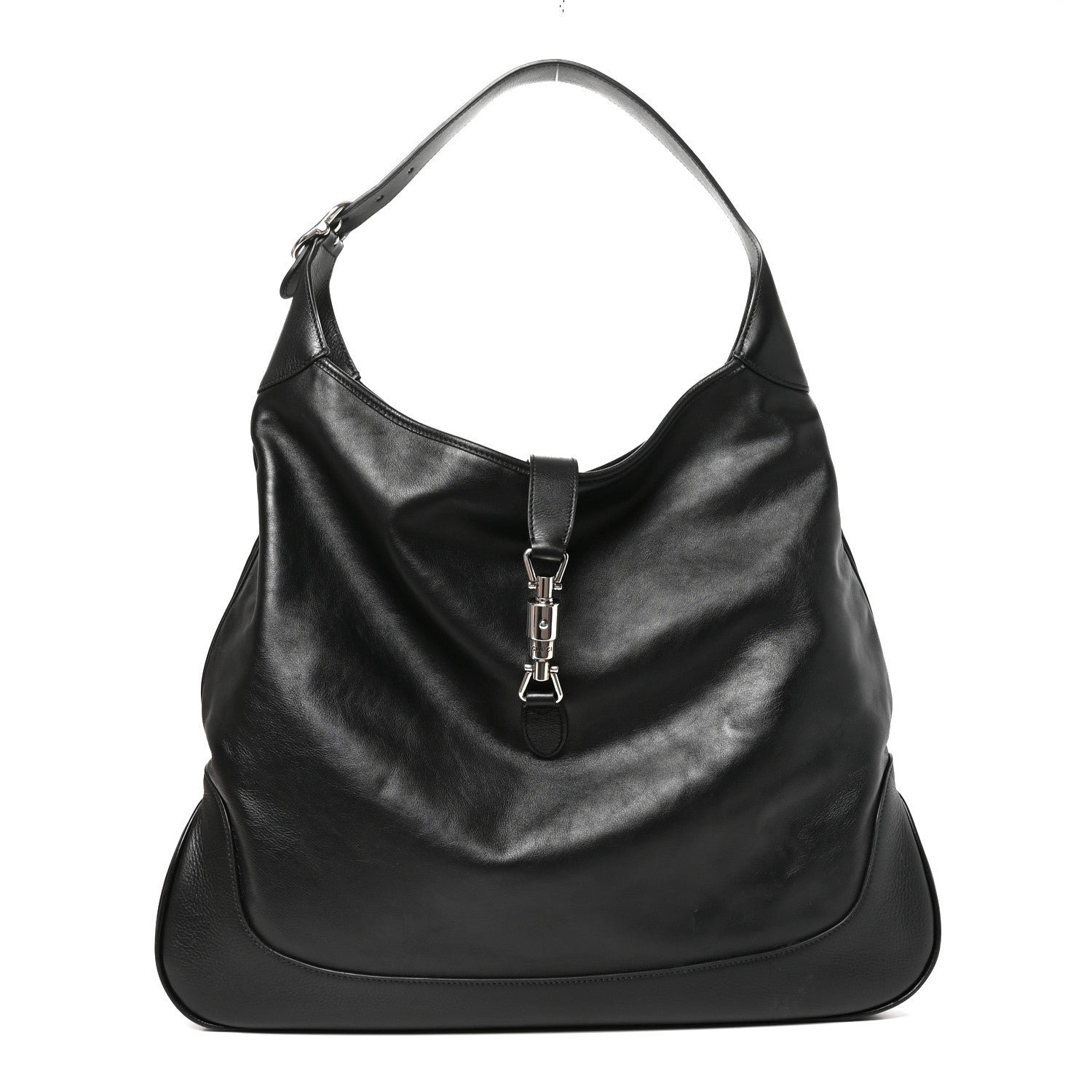 Gucci Calfskin Large Jackie 1961 Shoulder Bag Black