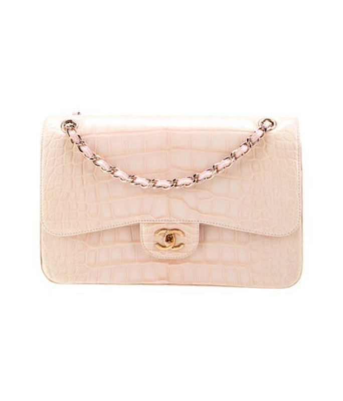 Chanel Classic Jumbo Alligator Double Flap Bag