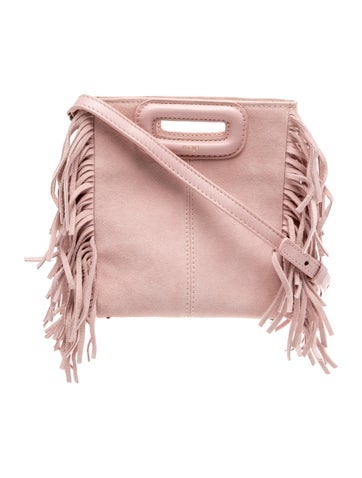 Maje Suede Top Handle Bag