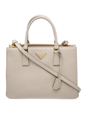 Saffiano Leather Galleria Double Zip Medium