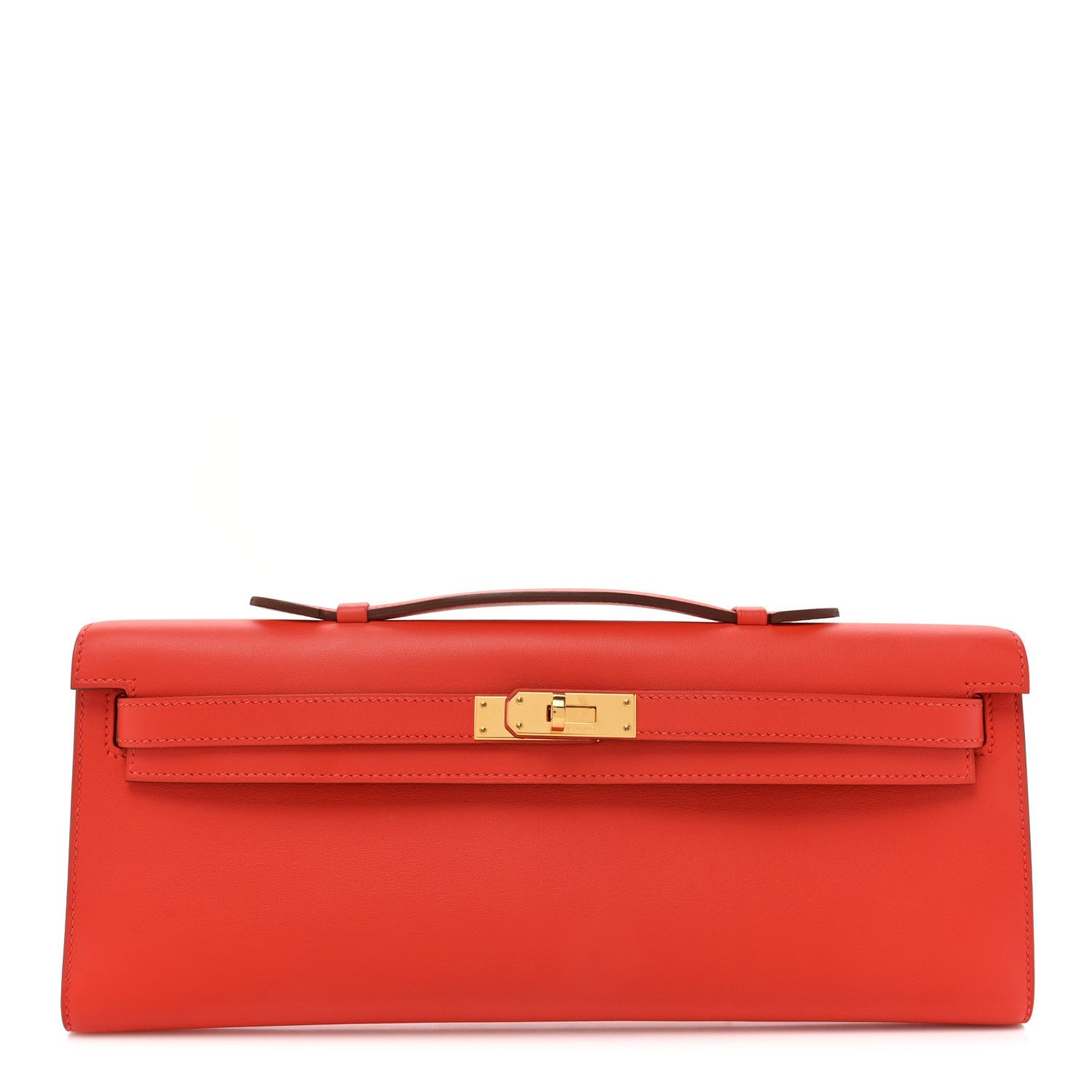 Hermes Swift Kelly Cut Clutch Pochette Capucine