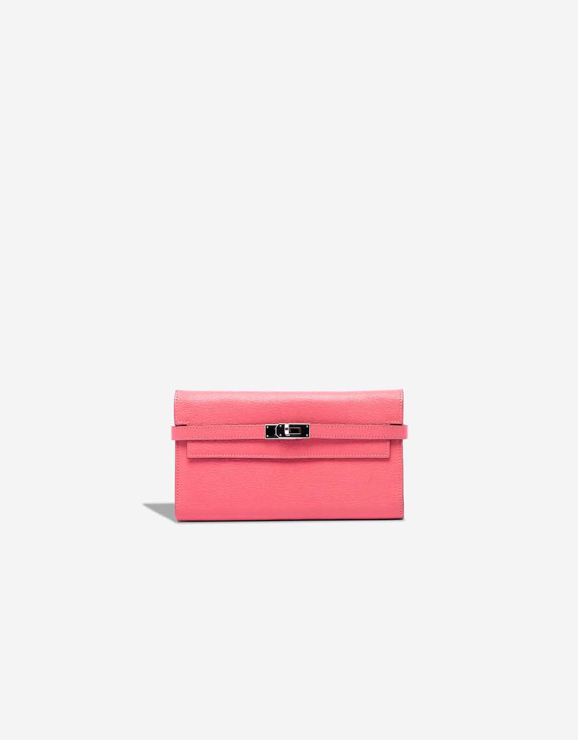 
		Kelly Long Wallet Chèvre Mysore Rose Azalée    
