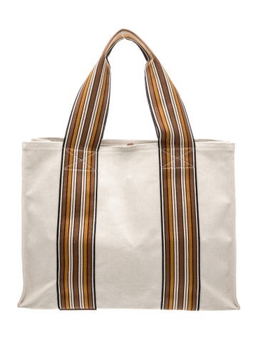 Loro Piana Canvas Suitcase Tote