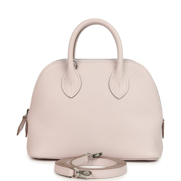Hermes Hermes 1923 Bolide Mini Mauve Pale Verso Evercolor Palladium Hardware