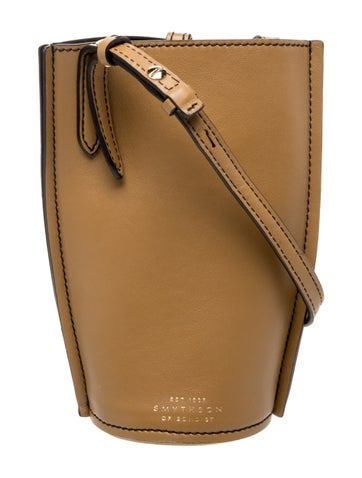 Smythson Leather Bucket Bag