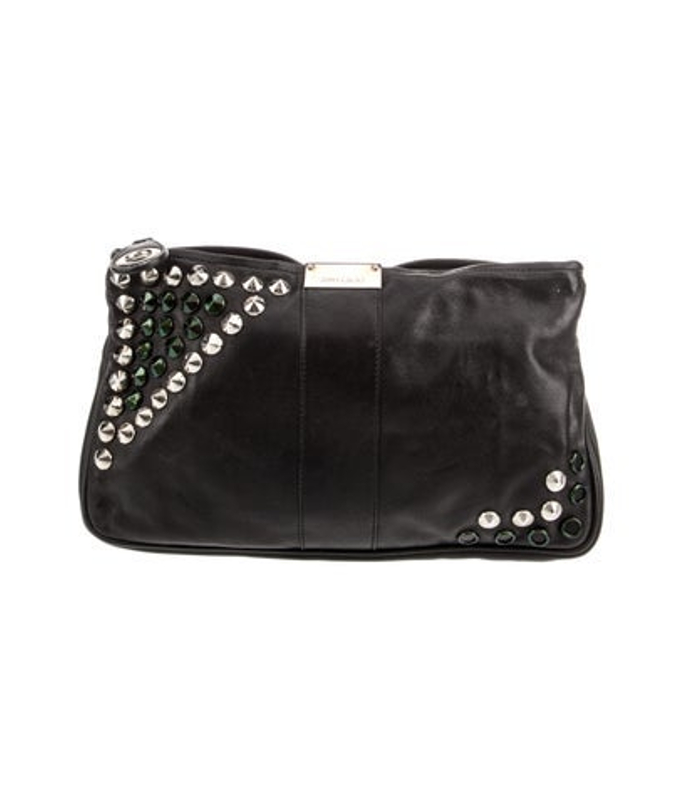 Jimmy Choo Choo Leather Clutch