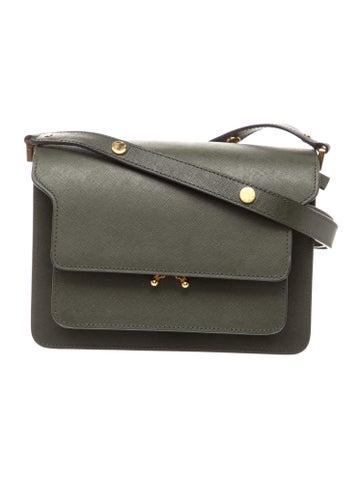 Marni Saffiano Leather Shoulder Bag
