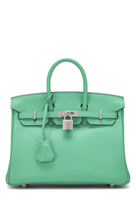 Hermès Menthe Swift Birkin 25