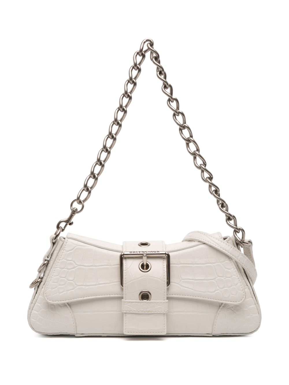 2022 Small Croc Embossed Leather Lindsay satchel