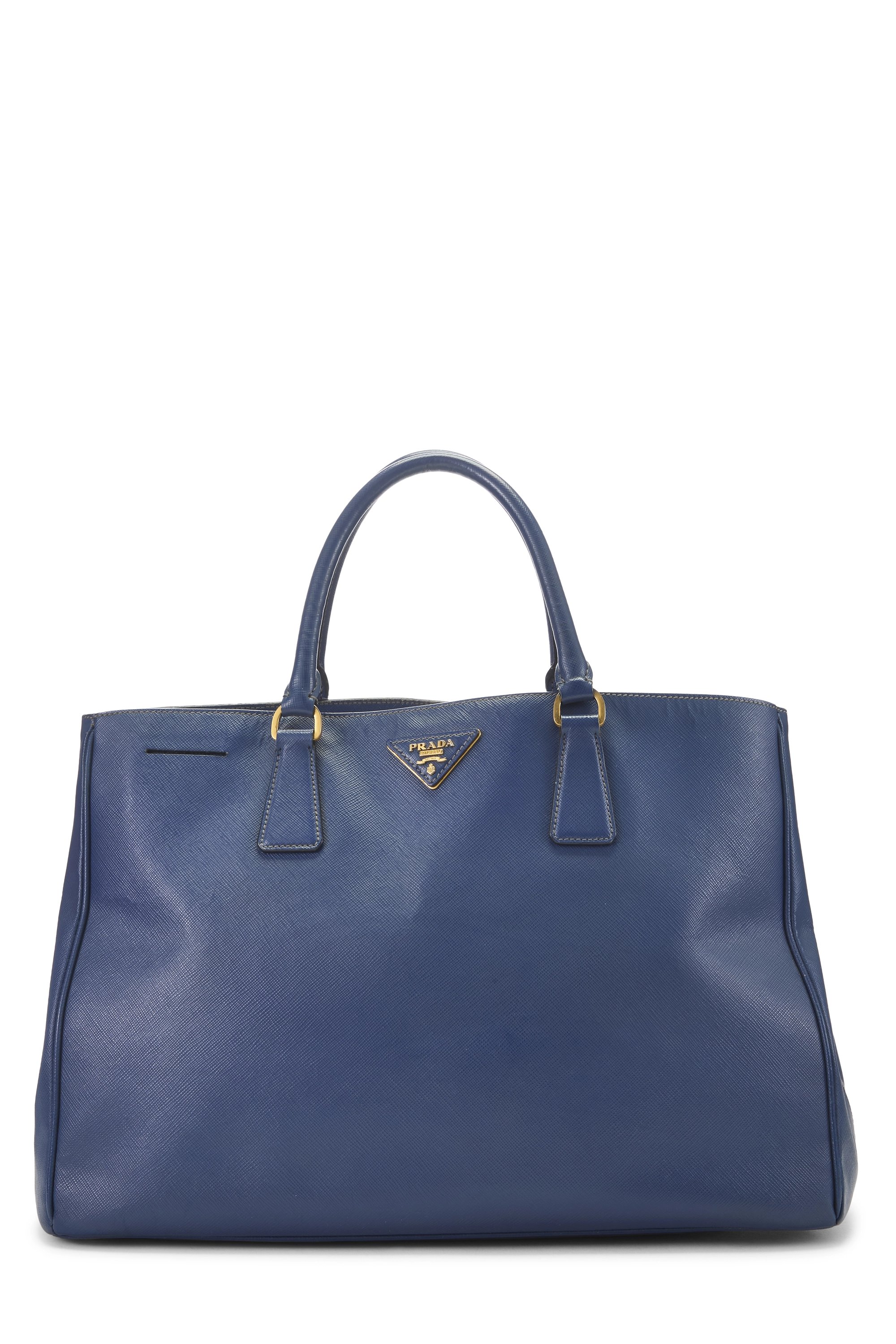 Blue Saffiano Gardener's Tote Large