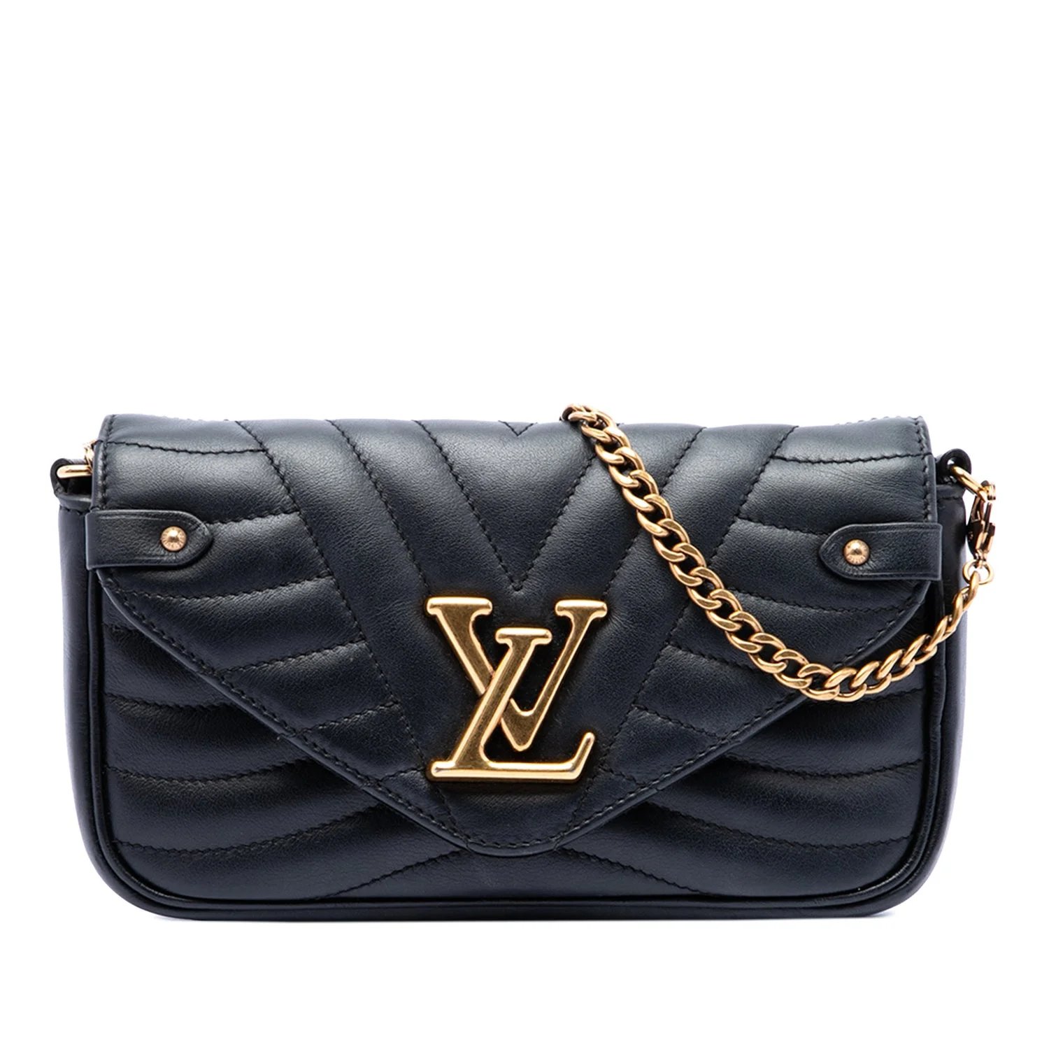 Calf Leather New Wave Chain Pochette