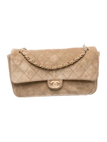 2026 Suede Souplissimo Maxi Flap Bag w/ Tags