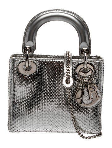 Snakeskin Lady Dior Mini