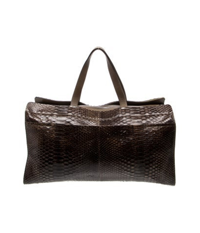 Brunello Cucinelli Cucinelli Snakeskin Weekender Bag
