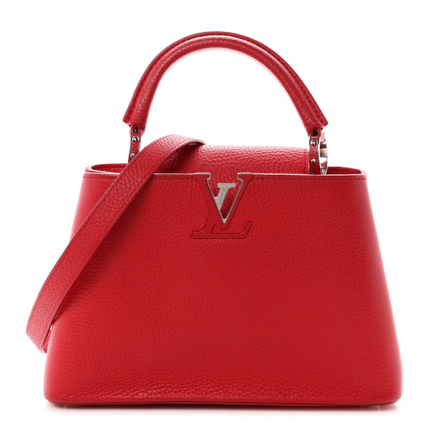 Louis Vuitton Taurillon Capucines BB Scarlet Red