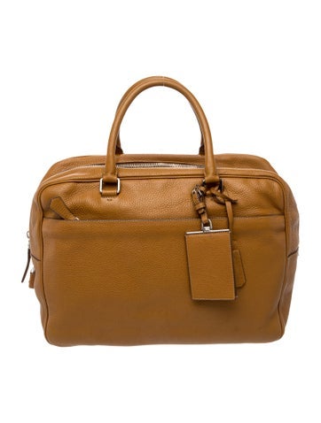 Vitello Daino Leather Top Handle Bag