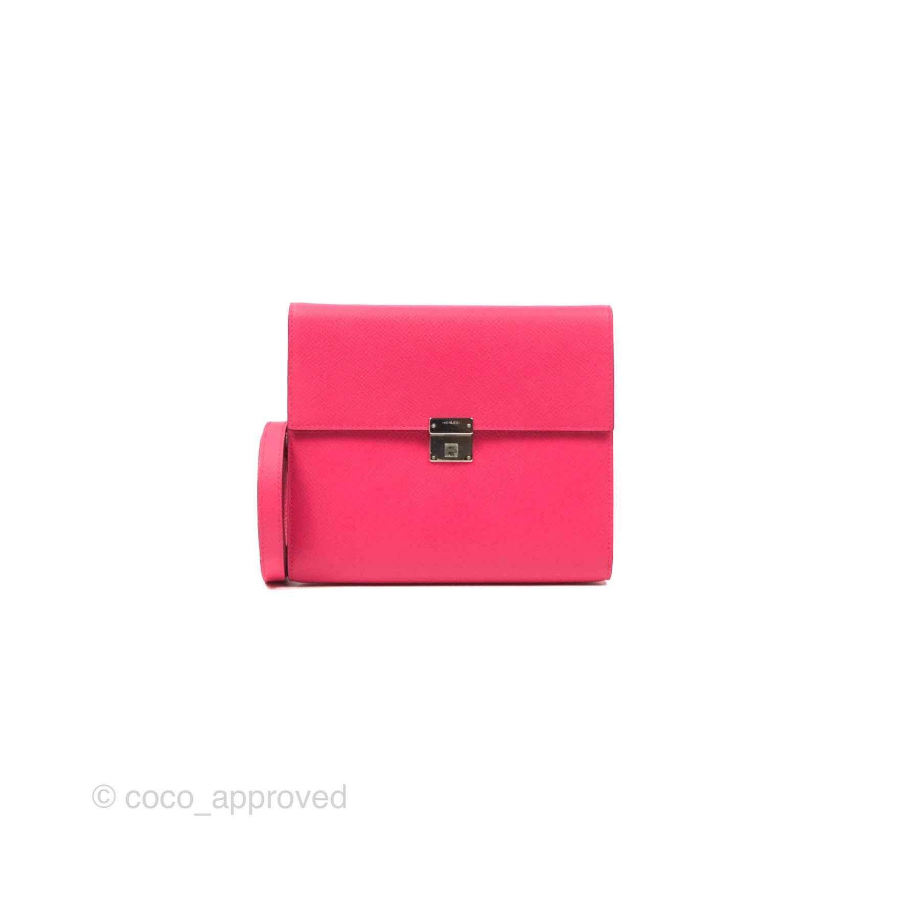 Hermès Clic 16 Wallet On Chain Rose Extreme Epsom Palladium Hardware