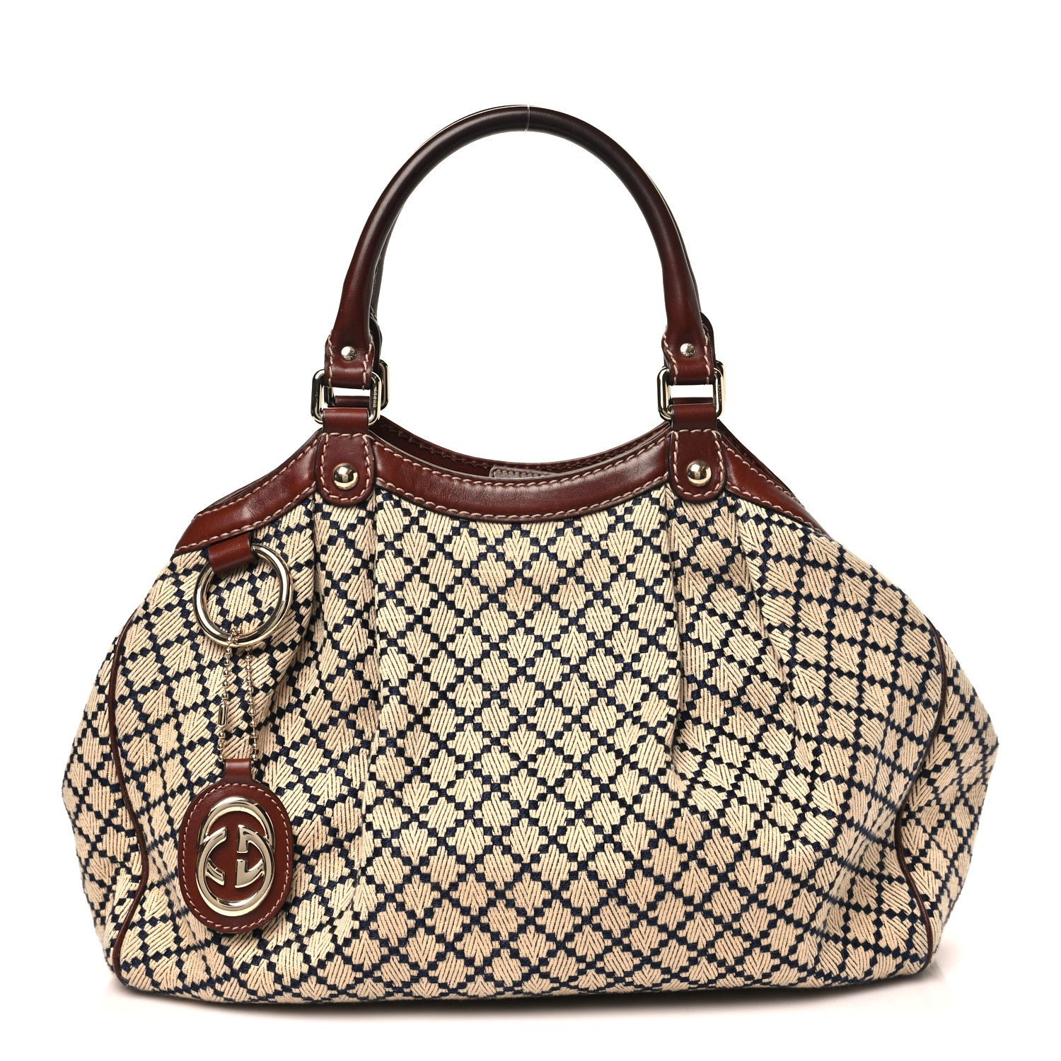 Gucci Diamante Medium Sukey Tote Brown