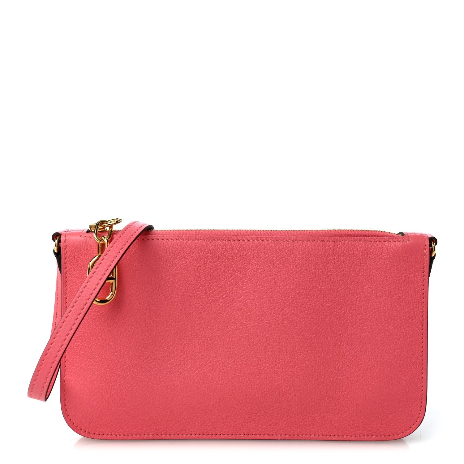 Hermes Hermes Evercolor Chaine d'Ancre Zipengo Pochette To Go Rose Azalee
